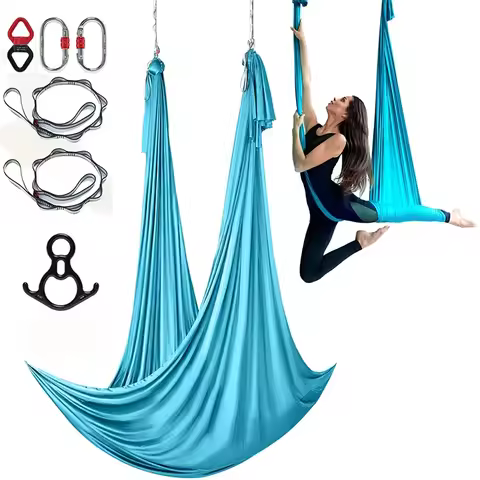 Aerial Yoga Hammock, Acrobatic Flying Dance Swing, Anti Gravity Fitness Equipment for Studio Pilates