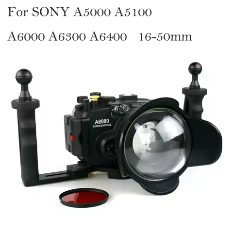 40m 130ft Waterproof Box Underwater Housing Camera Diving Case for Sony A5000 A5100 A6000 A6300 A640
