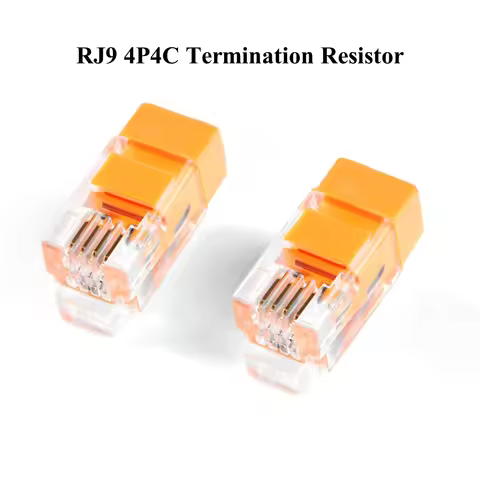 10PCS RJ9 RJ10 RJ11 4P4C Can Bus Termination Resistor 120Ohm Telephone Modular Plug Adapter Handset 