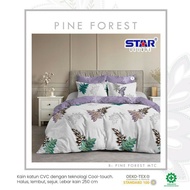 KATUN Star Cotton Bed Sheet with Pine forest motif