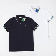 Korean Version hazzys hazzys 2026 Summer Men's Top Contrast Color Neckline Collar Casual Young Short
