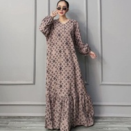 Elvira Premium Rayon Dress Busui Friendly Jumbo Front Zipper Ld 120 Pb 135