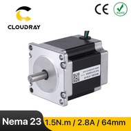 Nema23 Stepper Motor 64mm 0.15N.m 2.8A 2 Phase Stepper Motor 4-lead  Cable for 3D printer CNC Laser 