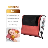 BOMIDI MP1 Six Keys Massage Pillow Electric Back Massager Hot Compress Cervical Spine Waist Massager