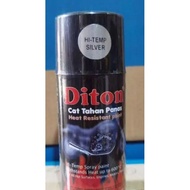 CAT SEMPROT DITON HI - TEMP / ANTI PANAS HITAM & SILVER DAN DITON CHROME 150 CC
