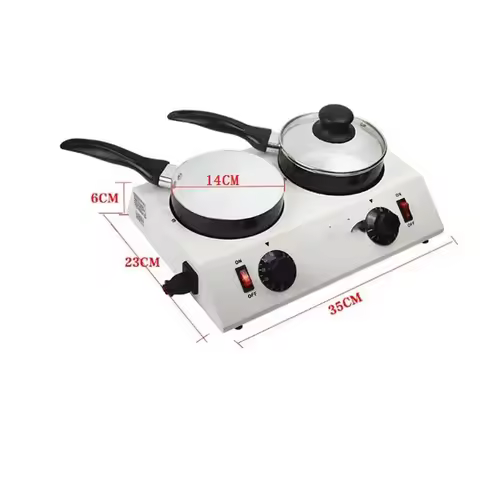 Household 220v Aluminum Non-Stick Pan Two-Cylinder Chocolate Melting Furnace Insulation Electric Hea