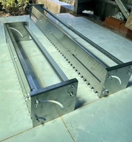 MÁNG KÉO RĂNG CƯA INOX (loại chuẩn) dùng lát gạch nền tăng giảm được từ 60cm đến 1m có thể chỉnh ngh