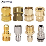 QUENNA 2Pcs 3/8'' or 1/4" Pressure Washer Adapter Kit M22 14mm 12mm Female Male Swivel to Quick Conn