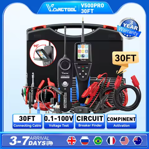 VDIAGTOOL V500PRO 30FT Auto Circuit Tester Diagnostic AVOmeter Test Tool Automotive Car Breaker Find