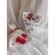 soap flower 3 roses bouquet