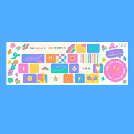 Colourful sunshine keyboard sticker