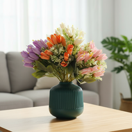 Fake Eustoma Grandiflorum Poppy Flower Bouquet 1PC for Wedding Home Garden DIY Ornaments