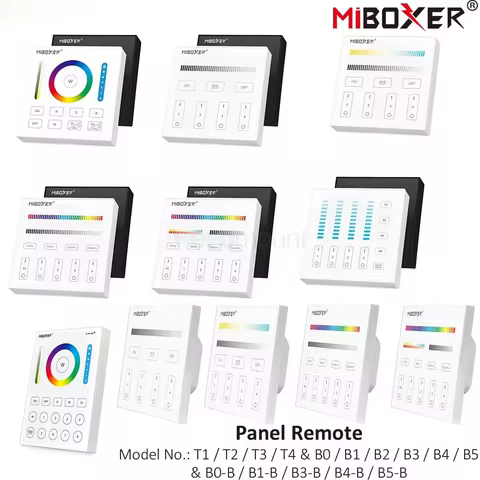 MiBoxer B0 B0-B B1 B1-B B2 B3 B3-B B4 B4-B B8 T1 T2 T3 T4 B5 Brightness/CCT/RGB/RGBW/RGBCCT Smart Pa