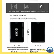 RFID Card Sleeve Passport Protector Aluminum Foil Anti Skimming Block NFC Waterproof EZ Link Credit 
