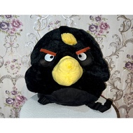 Angry Birds Black Plush Backpack