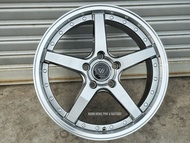 New Car Sport Rim Flow Forming WORK VERZ KCV03 17x7.5J 5x113 17x7J 4x100 ET40 Hyper Black + Lip - RE