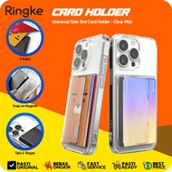 Ringke Universal Side Slot 3 card Holder Clear Mist Thin card Holder