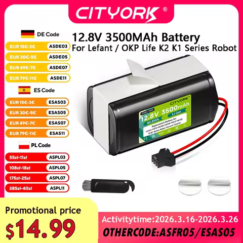 CITYORK 12.8V 3500mAh Replacement Battery For Lefant M210 M210B M210P M213 M213S M1 OKP Life K2 K1 S