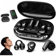 3-in-1 Bluetooth Wireless Earbuds with Chargeable Power Bank Case Interchangeable Clip-On, in-Ear & 