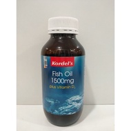 Kordel's Fish Oil 1500mg plus Vitamin D3 (exp 10/24)