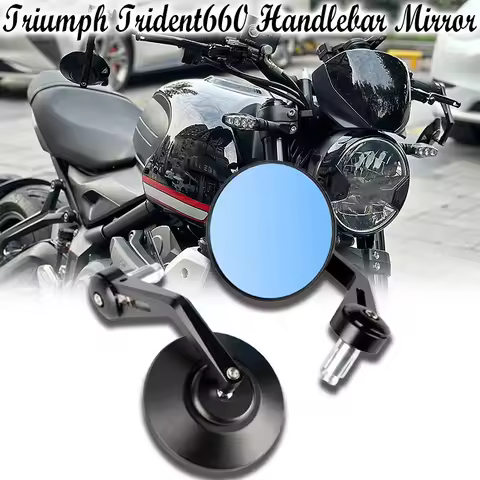 New t120 For Trident660 T100 T120 trident 660 TRIDENT660 Handlebar Mirrors Motorcycle Handlebar Mirr