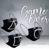 （需預訂）魷魚遊戲Squid game系列～圖案黑色口罩50個裝