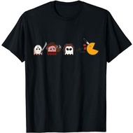 Funny Ghosts Parody Halloween Gamer 80's Horror Movies T-Shirt