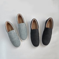 編織紋暈染男款懶人鞋-黑/藍 2CW82