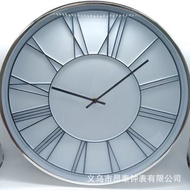 jam dinding besar jam dinding digital jam dinding Modern Simple 50cm Electroplating Wall Clock Roman