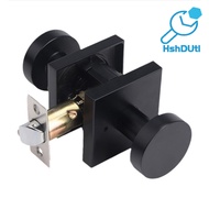Black Door Knob with Deadbolt Adjustable Design Simple Installation Heavy Duty Modern Front Door Han