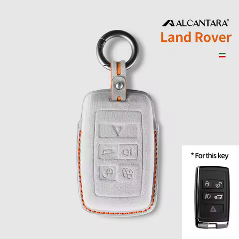 Alcantara Key Chain For Land Rover Defender Range Rover Evoque Discovery Freelander Car Remote Contr
