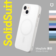 RHINOSHIELD 犀牛盾 iPhone 13 mini 5.4吋 SolidSuit MagSafe兼容 超強磁吸手機保護殼(經典防摔背蓋殼)深海藍