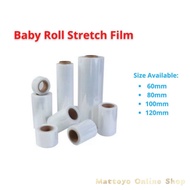 Baby Roll Mini Stretch Film 60mm 80mm 100mm 120mm Wrapping Film Wrapping Plastic Stationery Office H