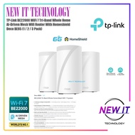 TP-Link BE22000 WiFi 7 Tri-Band Whole Home AI-Driven Mesh Wifi Router With Homeshield Deco BE85 (1 /