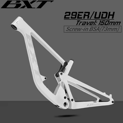 BXT 29er Carbon AM Full Suspension Mountain Bike Frame Premium Carbon Fiber Frame Enhanced Suspensio
