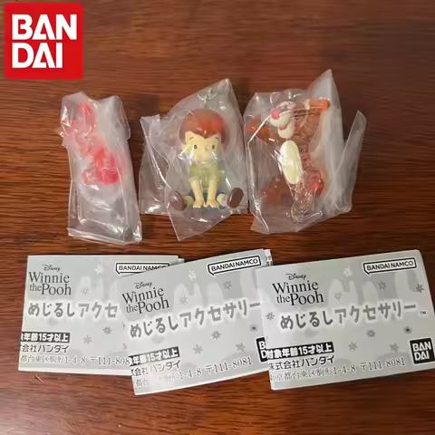 Bandai Gashapon Disney Mini Character Umbrella Hanging Charm Tigger Piglet Eeyore Robin Transparent