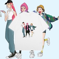 Baju T-Shirt Kpop Demon Hunters baju Kpop Huntrix Shirt Rumi Zoey Mira Huntrix Graphic Lelaki T-Shi
