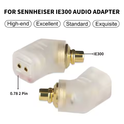OKCSC SENNHEISER IE300 Male to 0.78 2 PIN Female Connecter Earphones Adapter for SENNHEISER IE300 IE