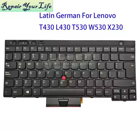 Latin German Trackpoint Keyboard Backlit For Lenovo ThinkPad L430 T430S T430 T530 W530 L530 X230 V13