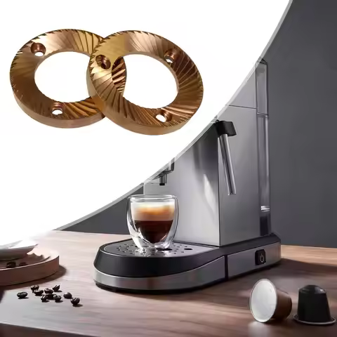 2x 64mm Flat Burrs High Milling Sturdy Attachment Parts Replacement Achieving Higher Uniformity Stai