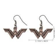 Movie Merchandise Wonder Women Wonder W Logo Earrings Earrings Female Earrings 8.27
