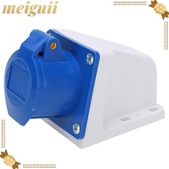 MEIGUII Industrial Socket, 3-Pin Plastic Single Phase Socket, Heavy Duty 2P+E 16A 220-250V IP44 Indu