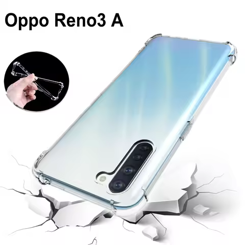 Oppo Reno3 A CPH2013 Case Air Cushion Shockproof Airbag Clear Silicon Back Cover Soft Phone Case for