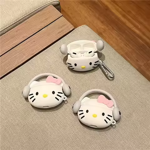 Hello Kitty Sanrio Earphone Protective Case Cute Girl for Airpods 1 2 3 Pro 2 Soft Kawaii Bluetooth 