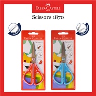 MERAH Faber Castell Large 1870 Scissors / Scissors 1870 Colored/ biru and Red