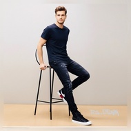 Rz_Denim - Black Spray Whisker Legends Denim Trousers