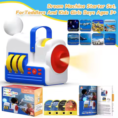 Story Projector for Kids 4K HD Kids Story Projector With 32 Stories 2-in-1 Night Light and Story Pro