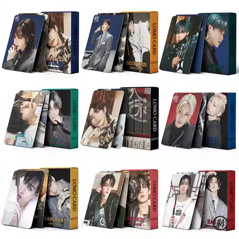 New 55Pcs/Set Kpop New Album HOP Photo Card FELIX HYUNJIN Bangchan I.N Photocards Korean Star Card F