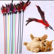 Cute Cat Toy Cat Wand Fluffy Cat Wand Colorful Elastic And Strong Flexible Plastic