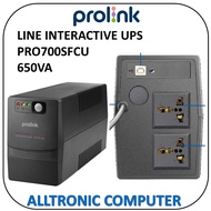 Prolink  650VA UPS PRO700SFCU with AVR+USB/2Years Warranty/Singapore Authorized Reseller